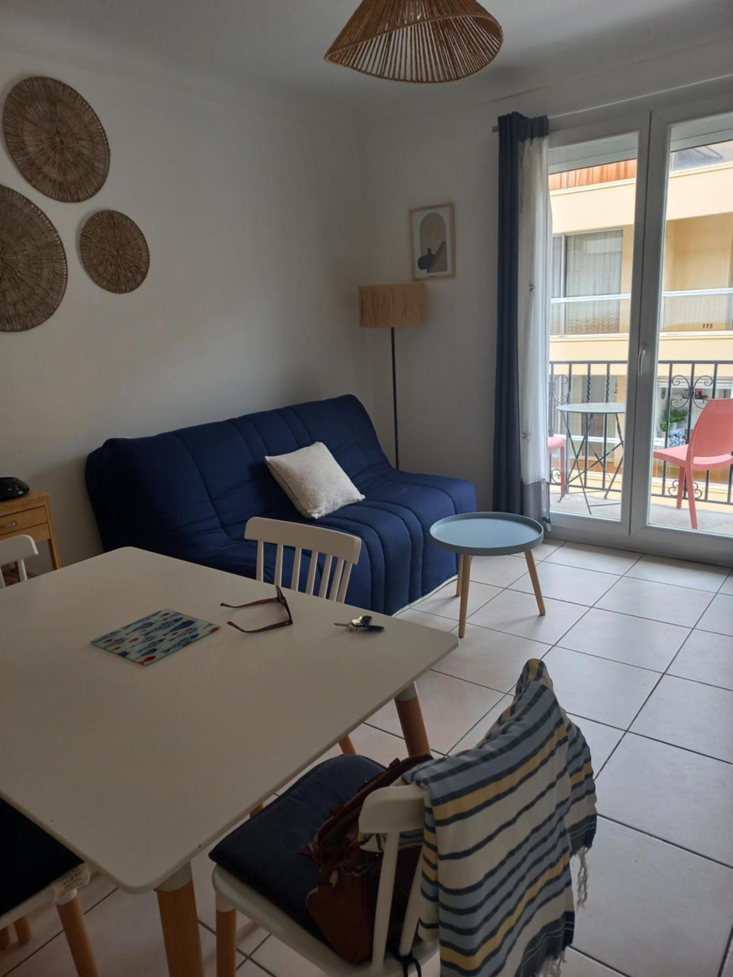 Canet Plage Appartement Vue Laterale Mer, 1 Chambre , Wifi, Climatisation, Parking Securise Couvert Exterior foto