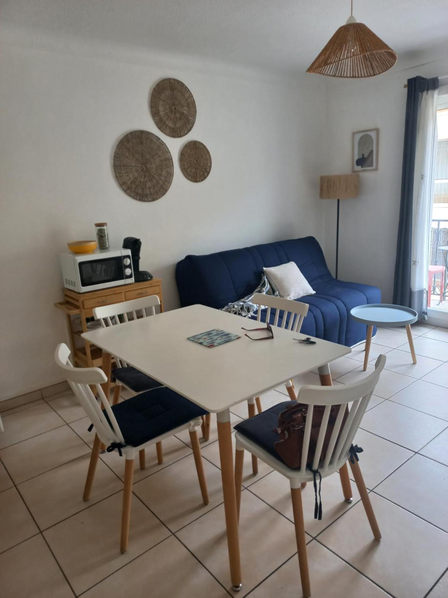 Canet Plage Appartement Vue Laterale Mer, 1 Chambre , Wifi, Climatisation, Parking Securise Couvert Exterior foto